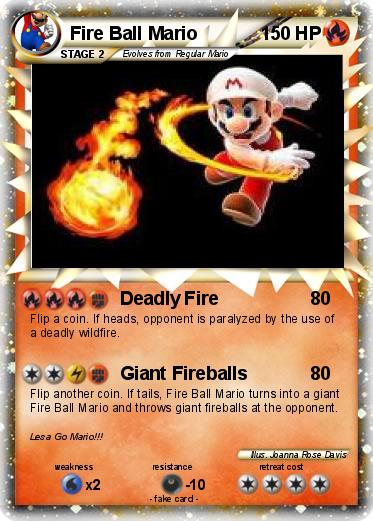 Pokemon Fire Ball Mario
