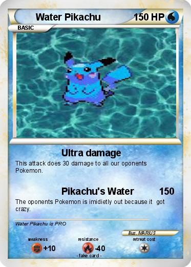 Pokemon Water Pikachu