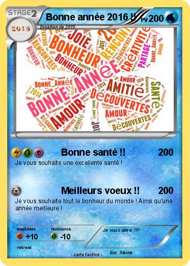 Pokemon Bonne année 2016 !!