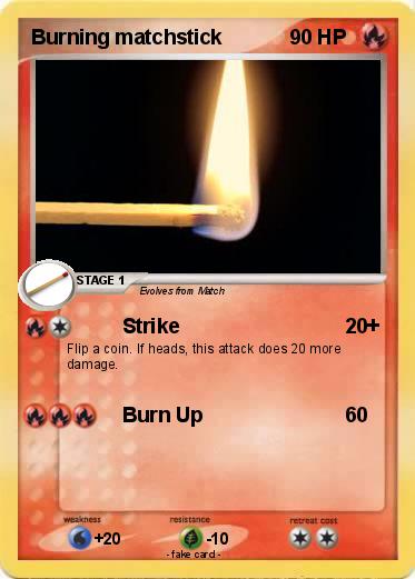 Pokemon Burning matchstick