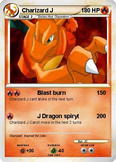 Pokemon Charizard J