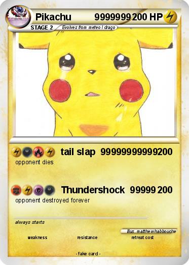 Pokemon Pikachu         9999999