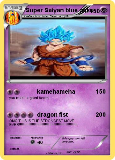 Pokemon Super Saiyan blue goku