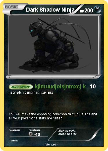 Pokemon Dark Shadow Ninja
