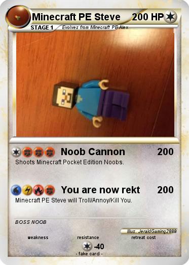 Pokemon Minecraft PE Steve