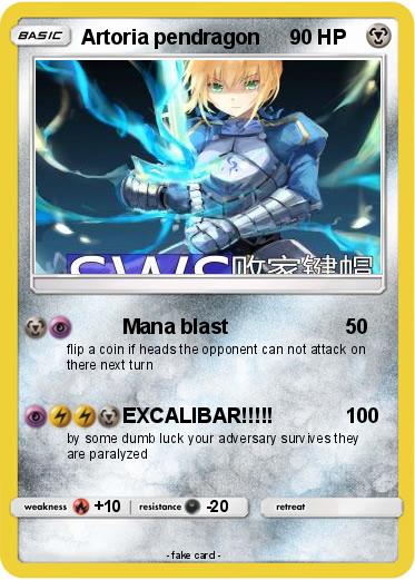 Pokemon Artoria pendragon