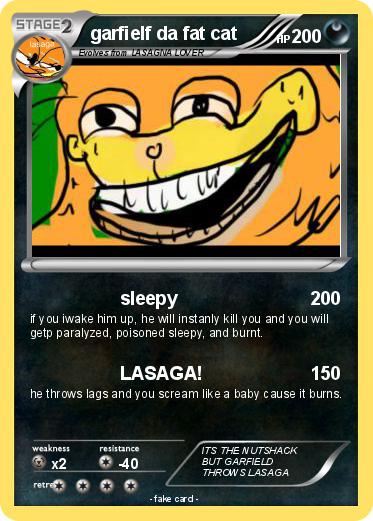 Pokemon garfielf da fat cat