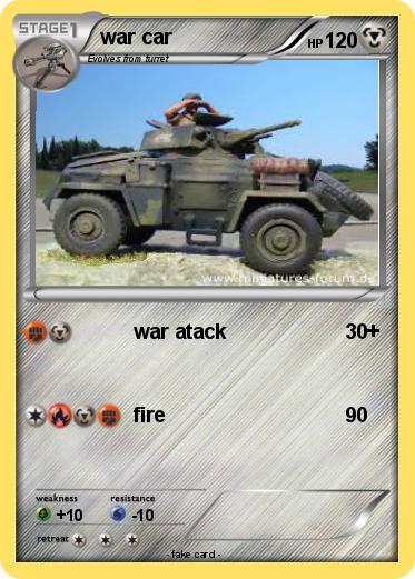 Pokemon war car