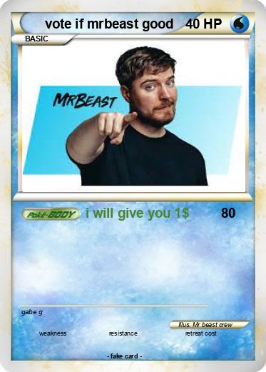 Pokemon vote if mrbeast good