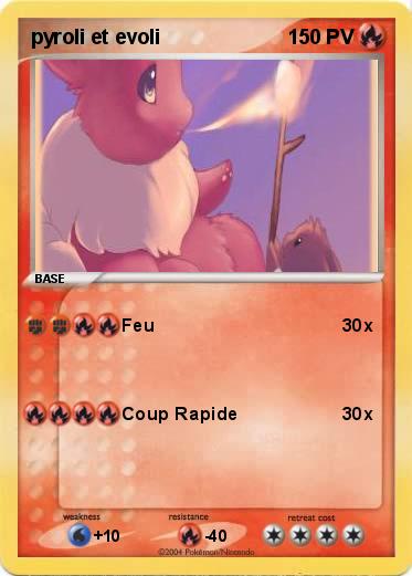 Pokemon pyroli et evoli