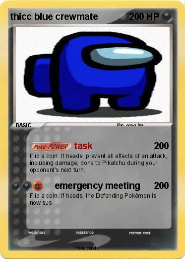 Pokemon thicc blue crewmate