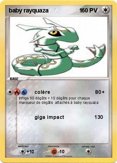 Pokemon baby rayquaza                   1                      