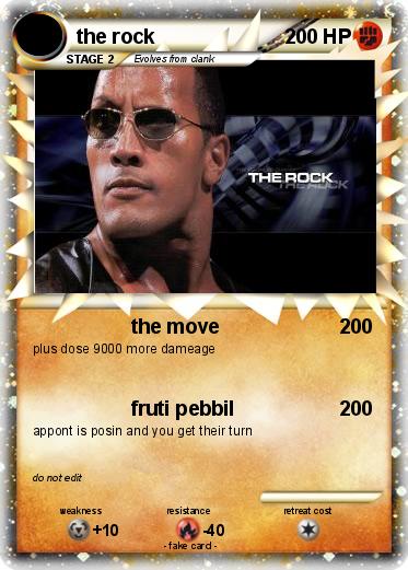 Pokemon the rock