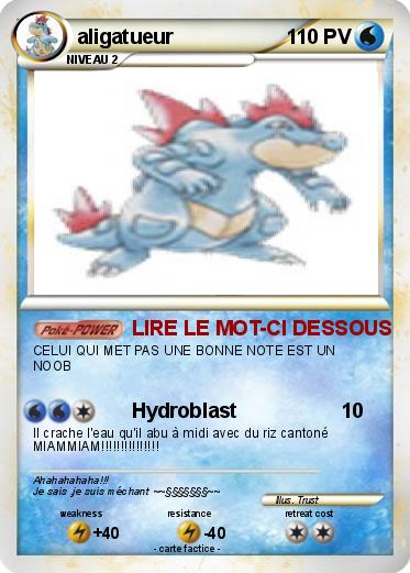 Pokemon aligatueur
