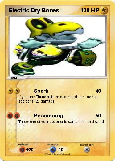 Pokemon Electric Dry Bones