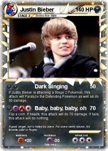 Pokemon Justin Bieber