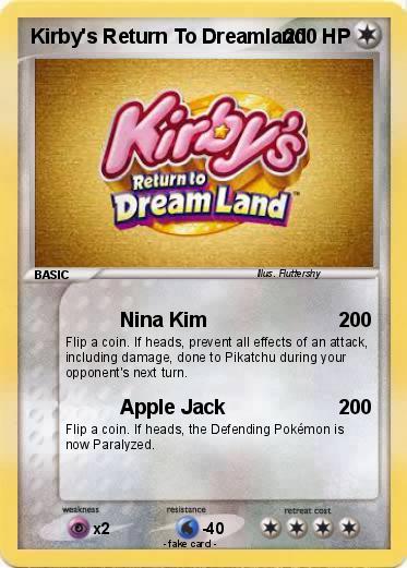 Pokemon Kirby's Return To Dreamland