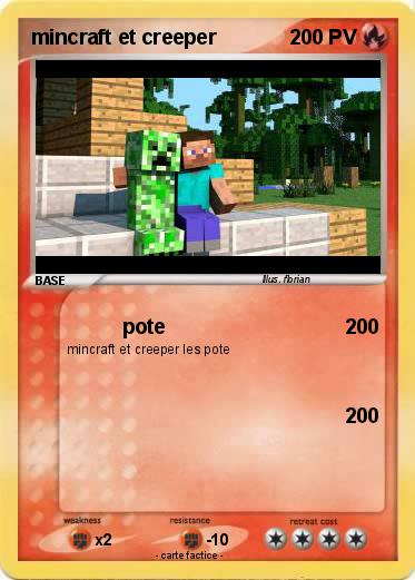 Pokemon mincraft et creeper