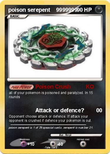 Pokemon poison serepent    9999999