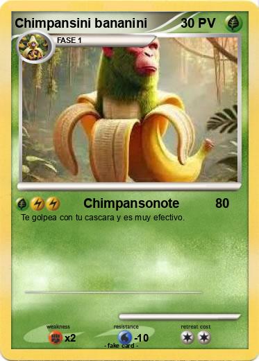 Pokemon Chimpansini bananini