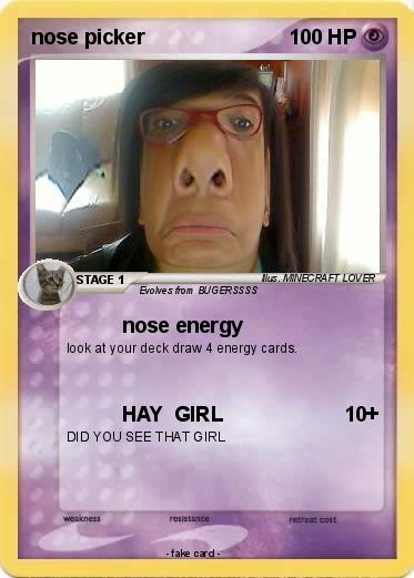 Pokemon nose picker