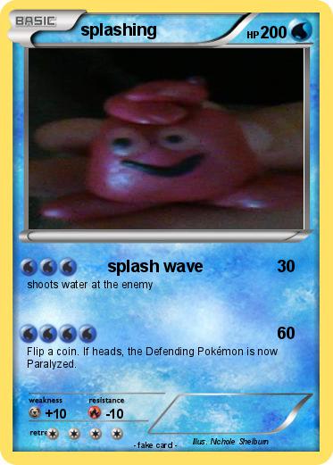 Pokemon splashing