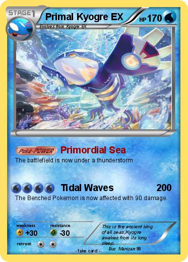 Pokemon Primal Kyogre EX