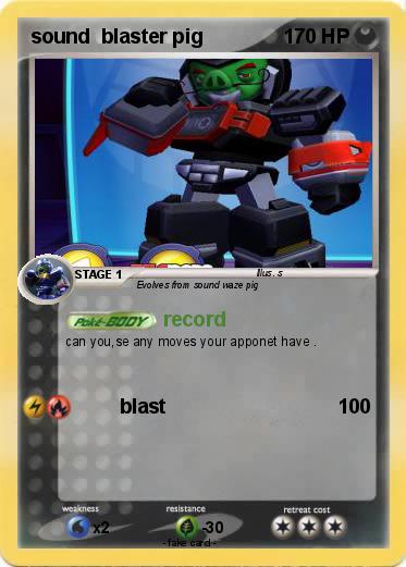 Pokemon sound  blaster pig