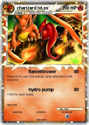 Pokemon charizard lvl.ex