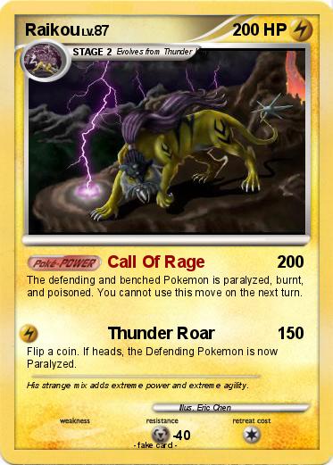 Pokemon Raikou