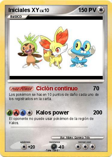 Pokemon Iniciales XY