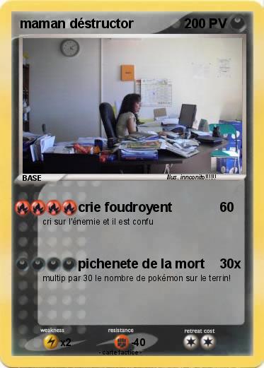 Pokemon maman déstructor