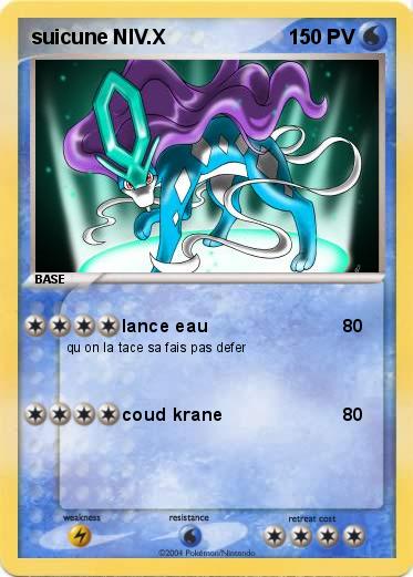 Pokemon suicune NIV.X
