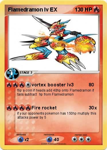 Pokemon Flamedramon lv EX