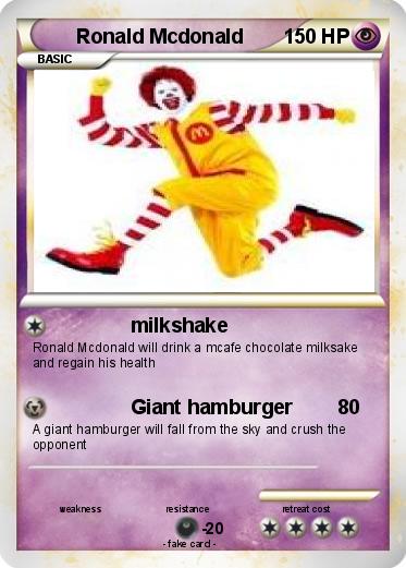 Pokemon Ronald Mcdonald