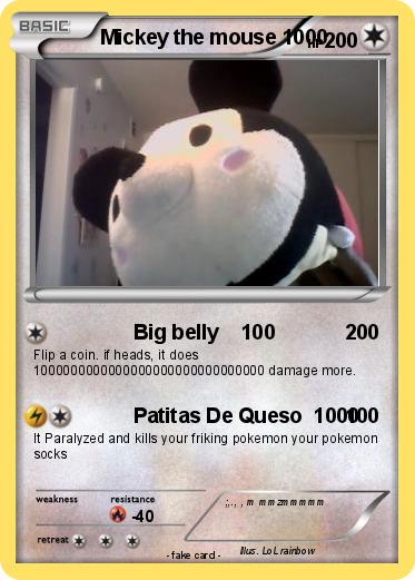 Pokemon Mickey the mouse 1000