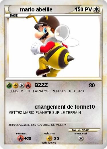 Pokemon mario abeille