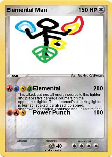 Pokemon Elemental Man
