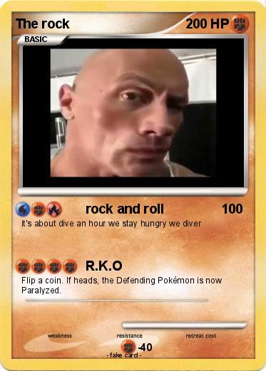 Pokemon The rock