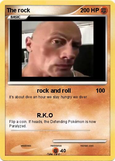 Pokemon The rock