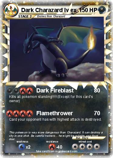 Pokemon Dark Charazard lv ex