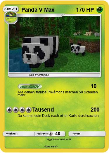 Pokemon Panda V Max