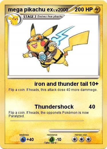 Pokemon mega pikachu ex