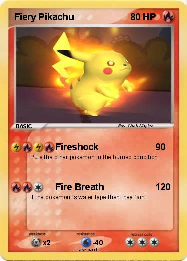 Pokemon Fiery Pikachu