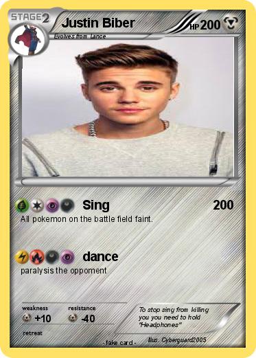 Pokemon Justin Biber