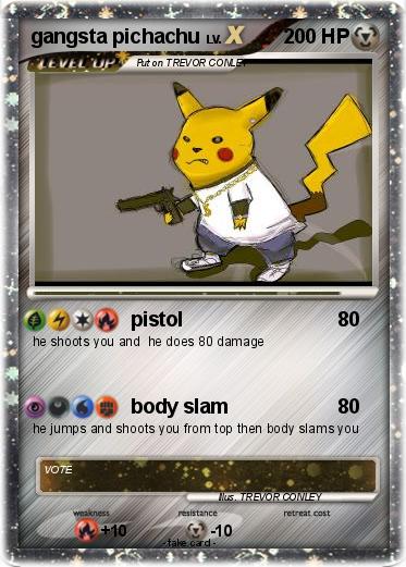 Pokemon gangsta pichachu