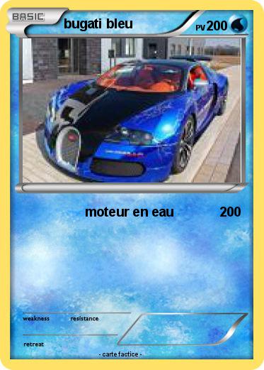 Pokemon bugati bleu