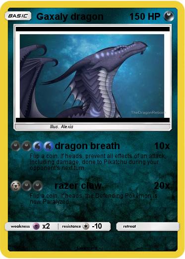 Pokemon Gaxaly dragon