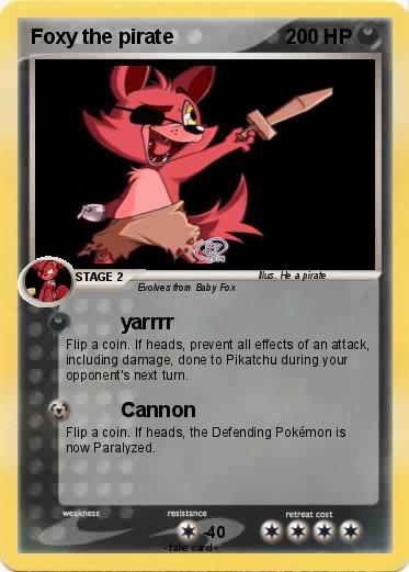 Pokemon Foxy the pirate