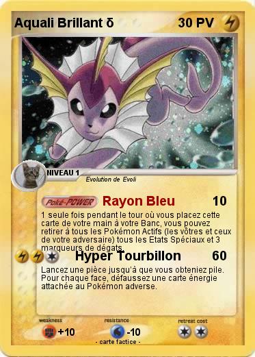 Pokemon Aquali Brillant δ